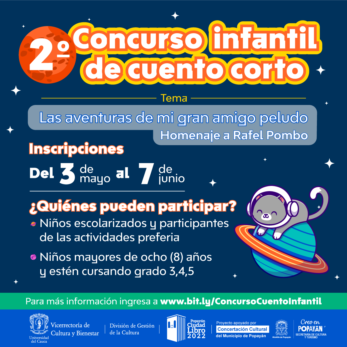 II Concurso Infantil de Cuento Corto para Colegios | Universidad del Cauca